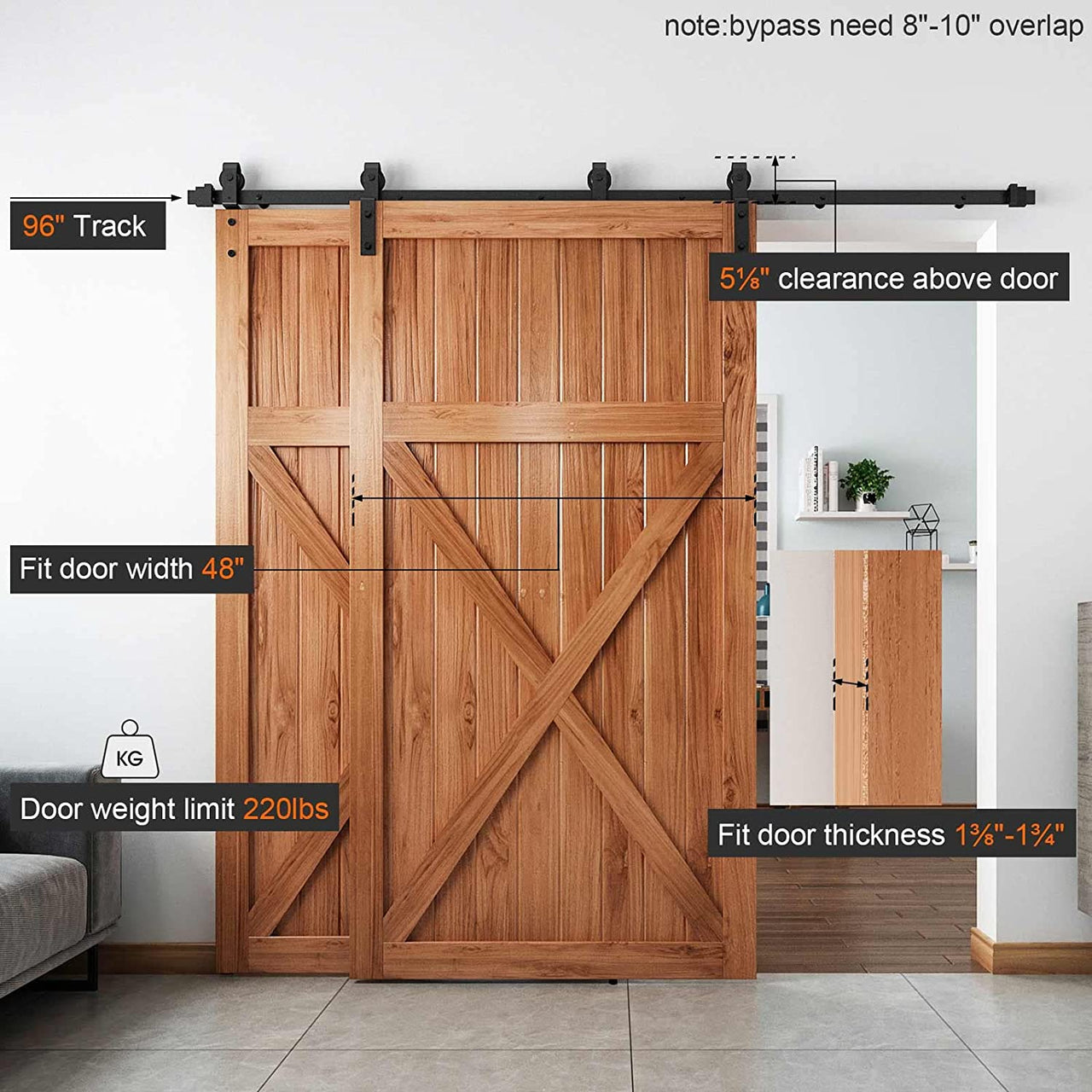 Barn Door Hardware 4M