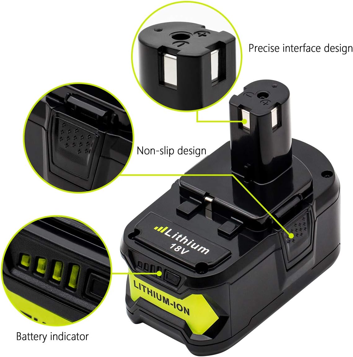 Replacement Ryobi 18V 6AH Battery