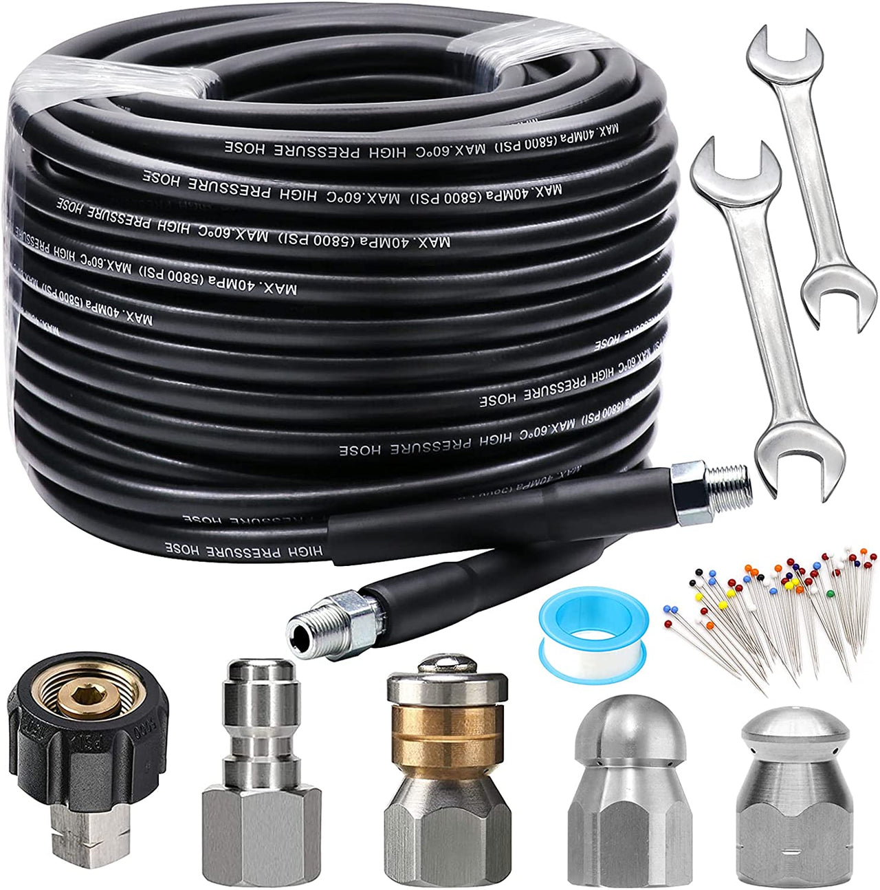 Drain/Pipe Cleaning Kit for Pressure Washers 30m