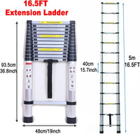 Thumbnail for Telescopic Ladder 5m Aluminium Telescoping