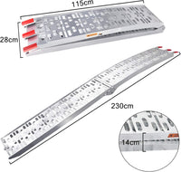 Thumbnail for Aluminum Folding Ramp ATV Mower Loading Ramp