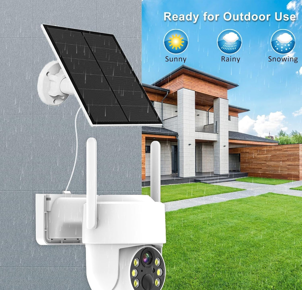 Solar Panel for CCTV Security Camera Eufy Arlo Wyze Swann Reolink Ring Blink