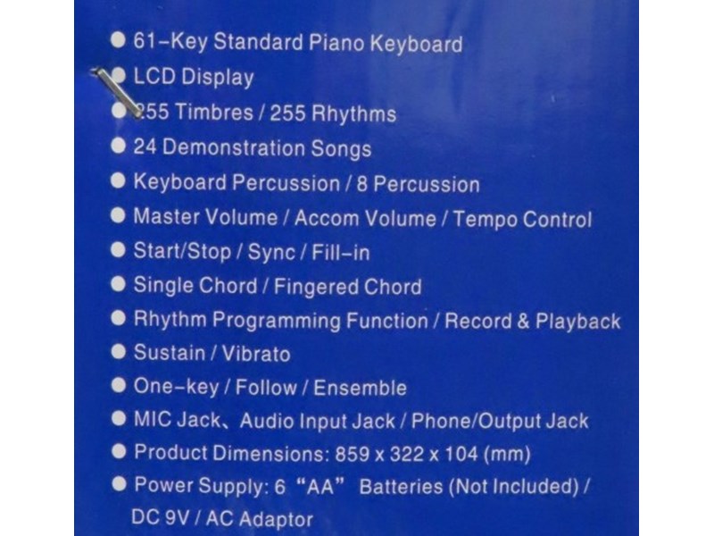 61 Key Electronic Piano Keyboard MK-2106