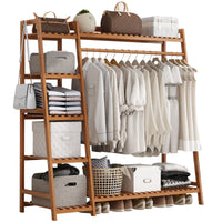 Thumbnail for Bamboo Wardrobe Clothes Rack