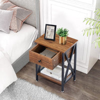 Thumbnail for Bedside Table Nightstands with Drawer