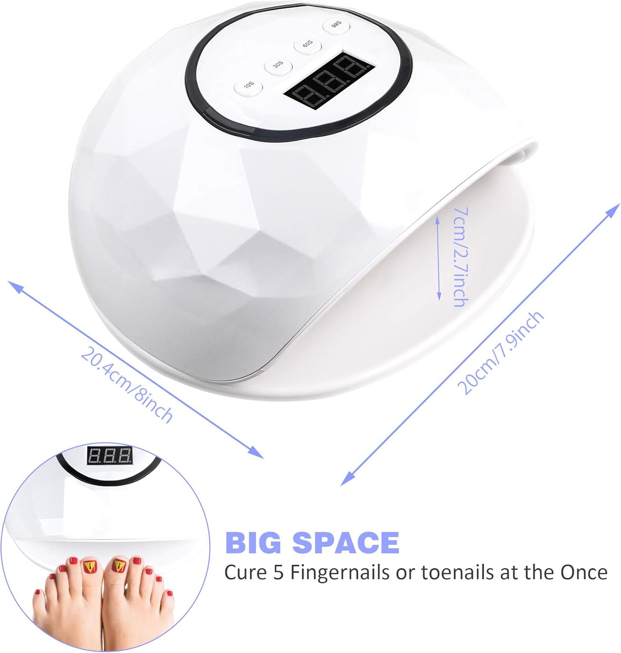 72W UV LED Nail Lamp Nail Dryer