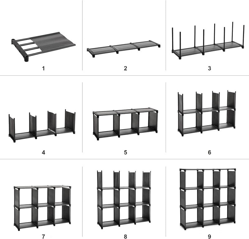 9 Cube Modular Storage Shelves Bookshelff