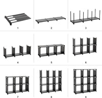 Thumbnail for 9 Cube Modular Storage Shelves Bookshelff