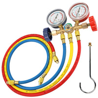 Thumbnail for 3 Way Refrigerant Gauge AC Diagnostic Manifold Freon Gauge Set