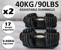 Thumbnail for Adjustable Dumbbells 40Kg 2PCS Set