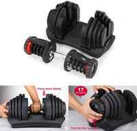 Thumbnail for Adjustable Dumbbells 40Kg 2PCS Set