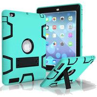 Thumbnail for iPad 6Th Gen Case Hybrid Heavy Duty Shockproof Armor Kid Safe Case