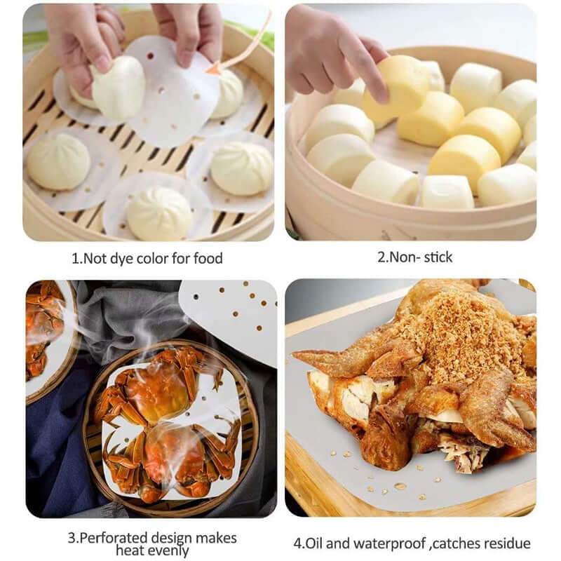 200Pcs Square Air Fryer Disposable Liners