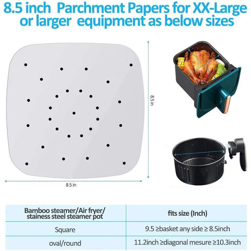 200Pcs Square Air Fryer Disposable Liners - The Shopsite