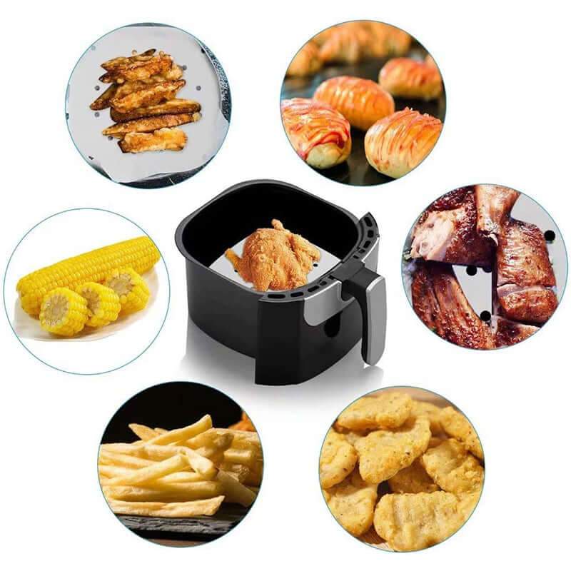 200Pcs Square Air Fryer Disposable Liners - The Shopsite