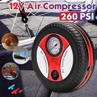 Thumbnail for 12V Car Air Compressor Compressor Tire Inflator, 260 Psi Dc 12V Portable Electric Mini Tire