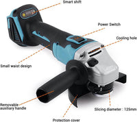 Thumbnail for Cordless Electric Angle Grinder