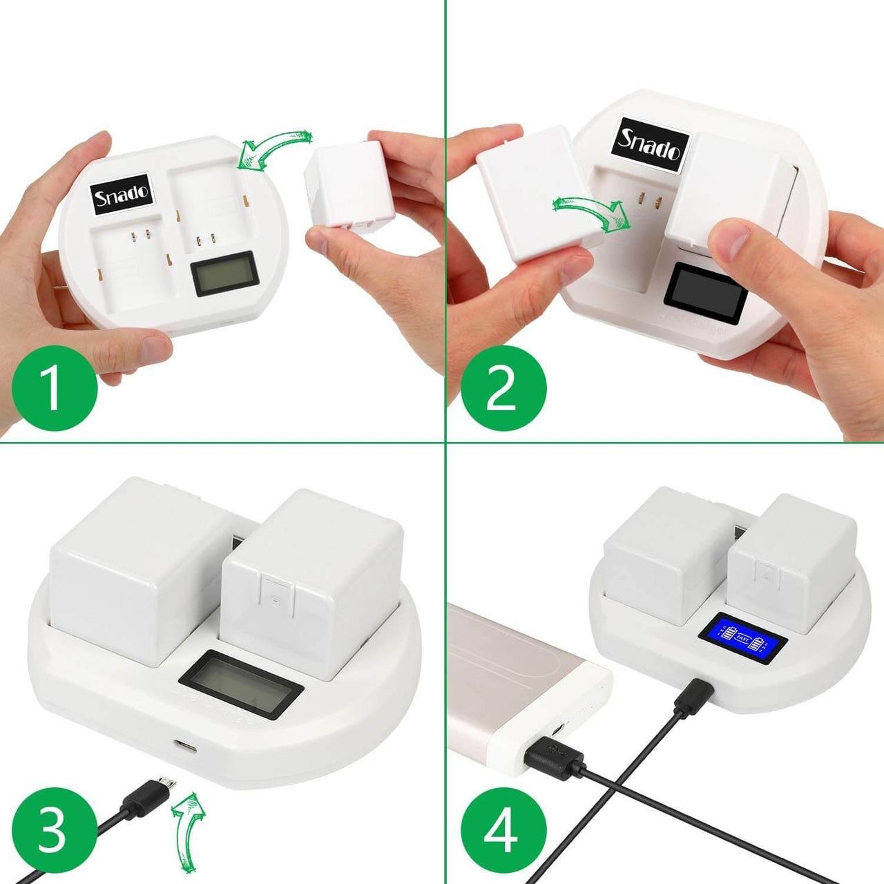 Battery Charger Compatible for Arlo Batteries