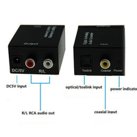 Thumbnail for Digital Optical Toslink to RCA Audio Converter - The Shopsite