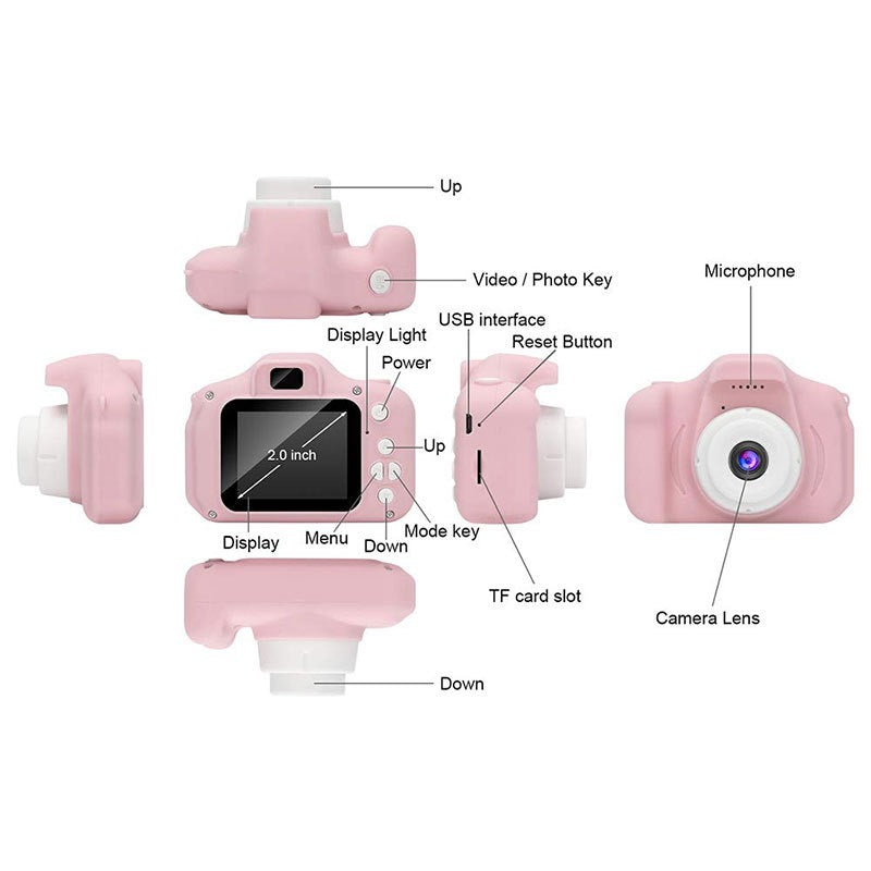 Mini Digital Kids Action Camera for Girls