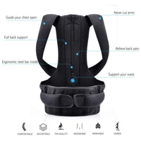 Thumbnail for Posture Corrector Adjustable Back Straightener - Posture Support