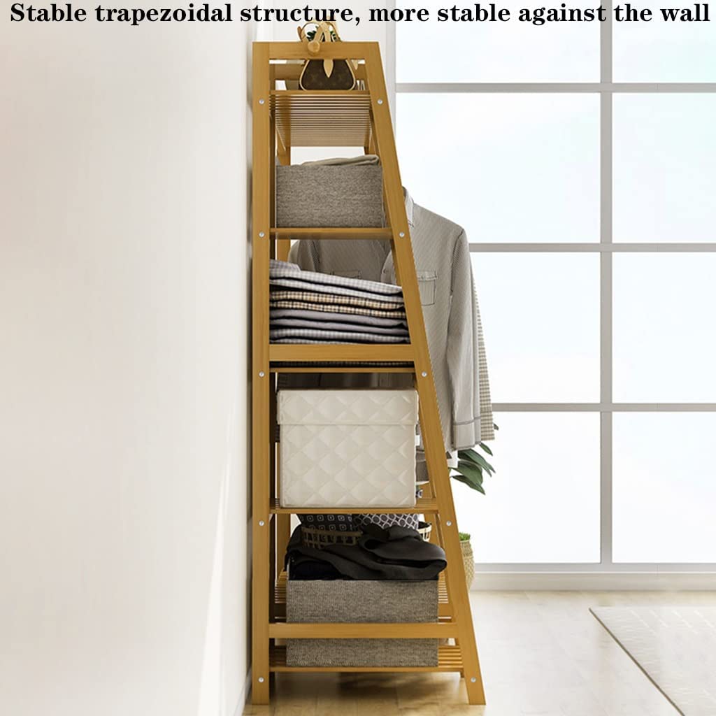 Bamboo Wardrobe Clothes Rack