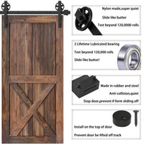 Thumbnail for Barn Door Hardware 1.6m Single Door - The Shopsite