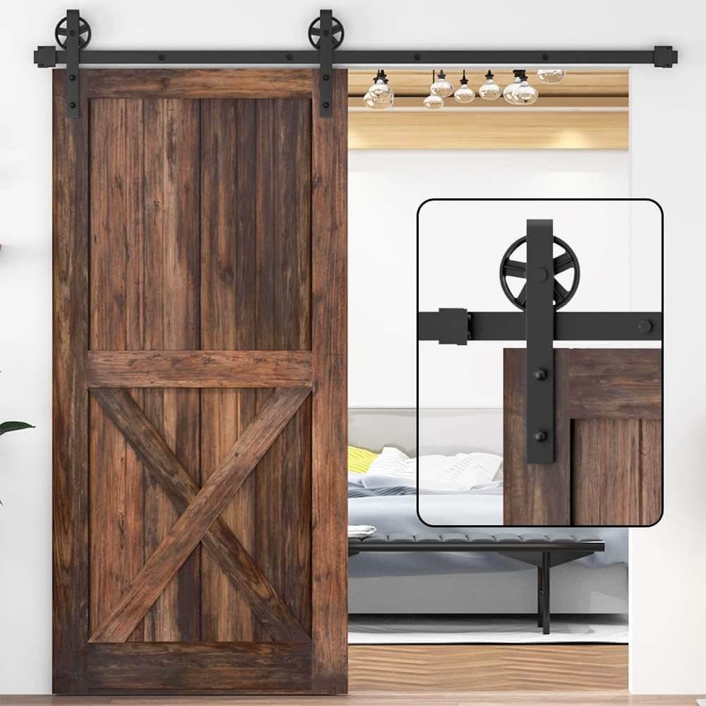 Barn Door Hardware 1.6m Single Door - The Shopsite