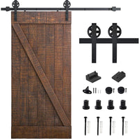 Thumbnail for Barn Door Hardware I - Shaped Rollers Track Rail 2m