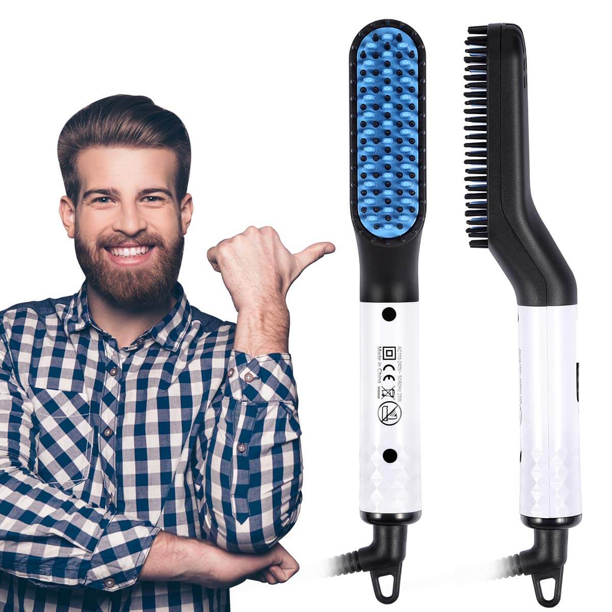 Beard Straightener Heated Comb