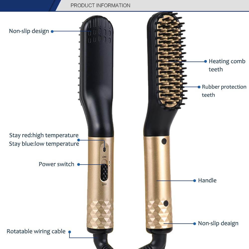 Electric Beard & Hair Straightener For Men - The Shopsite