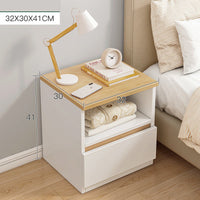 Thumbnail for Bedside Table with Drawers