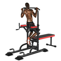 Thumbnail for Weight Bench Chin Up Pull Up Station Power Tower