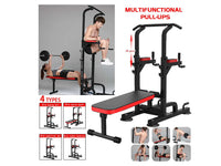 Thumbnail for Weight Bench Chin Up Pull Up Station Power Tower