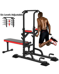 Thumbnail for Weight Bench Chin Up Pull Up Station Power Tower