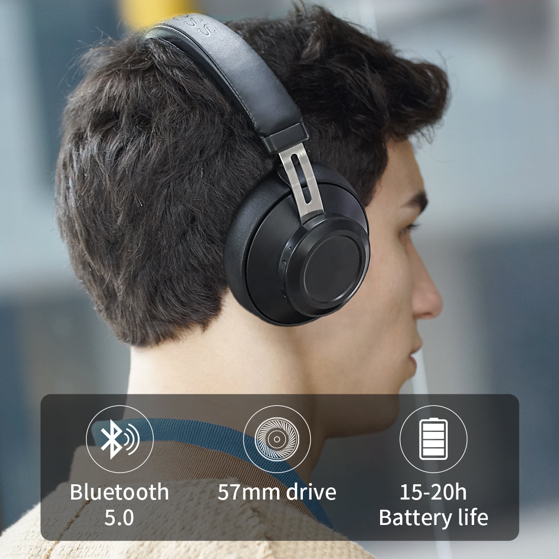 Wireless Bluetooth Headphones Over Ear