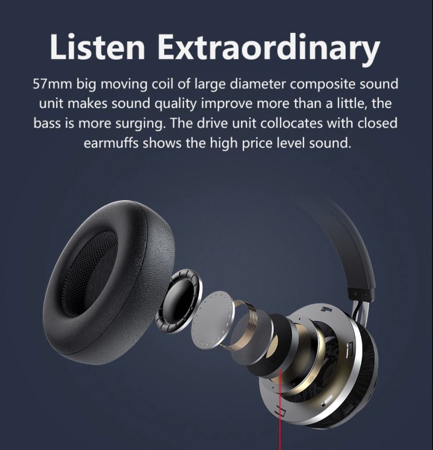 Wireless Bluetooth Headphones Over Ear