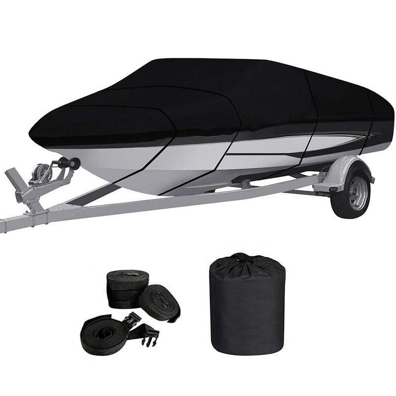 Boat Cover Heavy Duty 600D 20ft Black