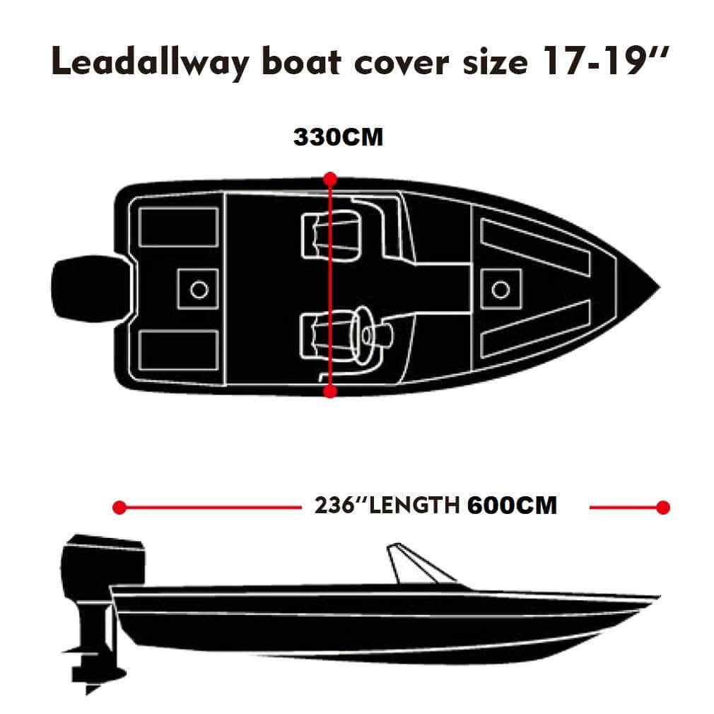 Boat Cover Heavy Duty 600D Polyester - The Shopsite