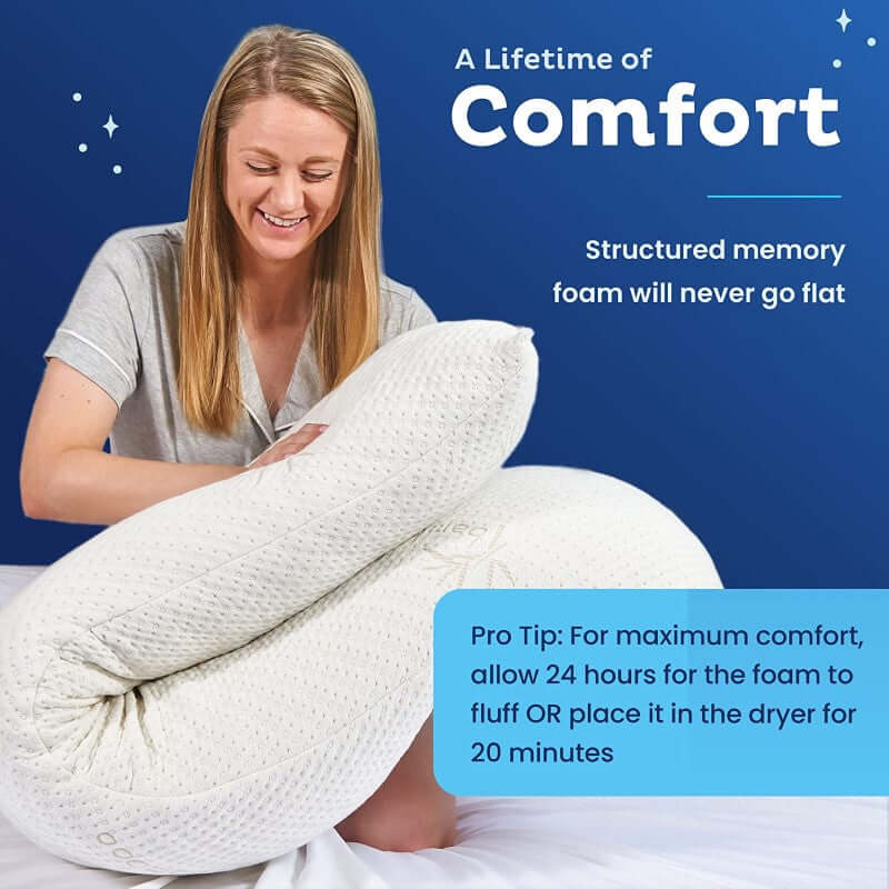 Body Pillow Memory Foam Support Pillow - The Shopsite