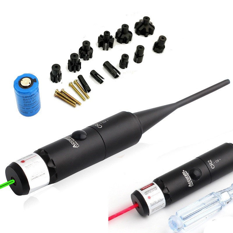 Red Laser Bore Sighter Kit For .177 to .50 Caliber Scope Handgun Rifle