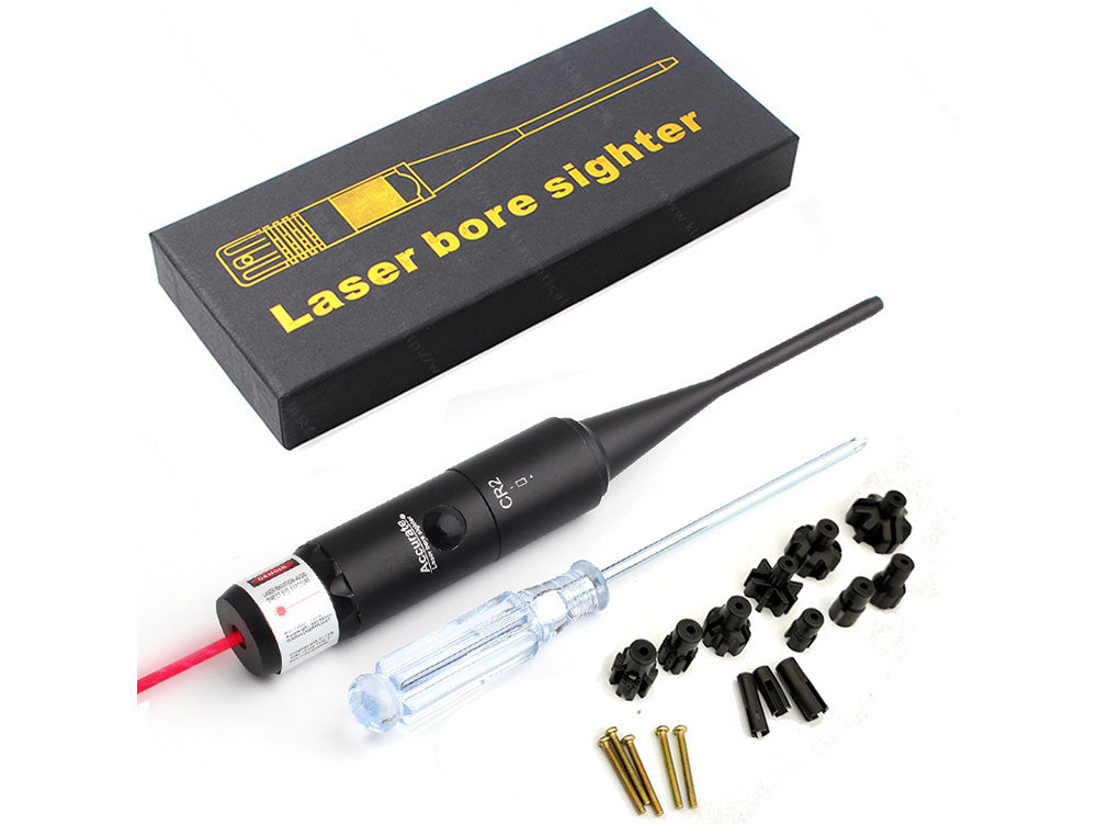 Red Laser Bore Sighter Kit For .177 to .50 Caliber Scope Handgun Rifle