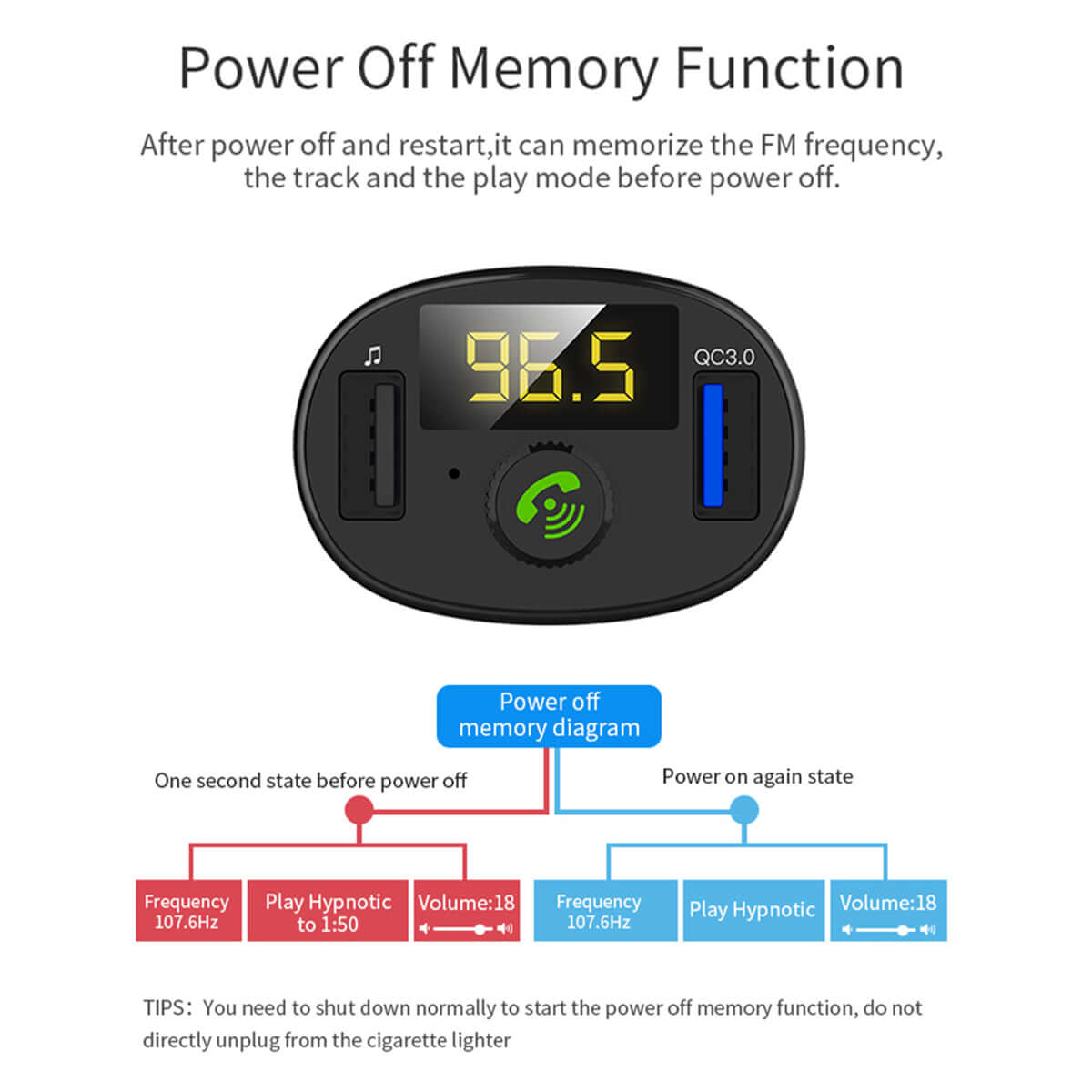 Car Bluetooth Receiver Wireless Radio Adapter Hands-Free Car Kit - The Shopsite