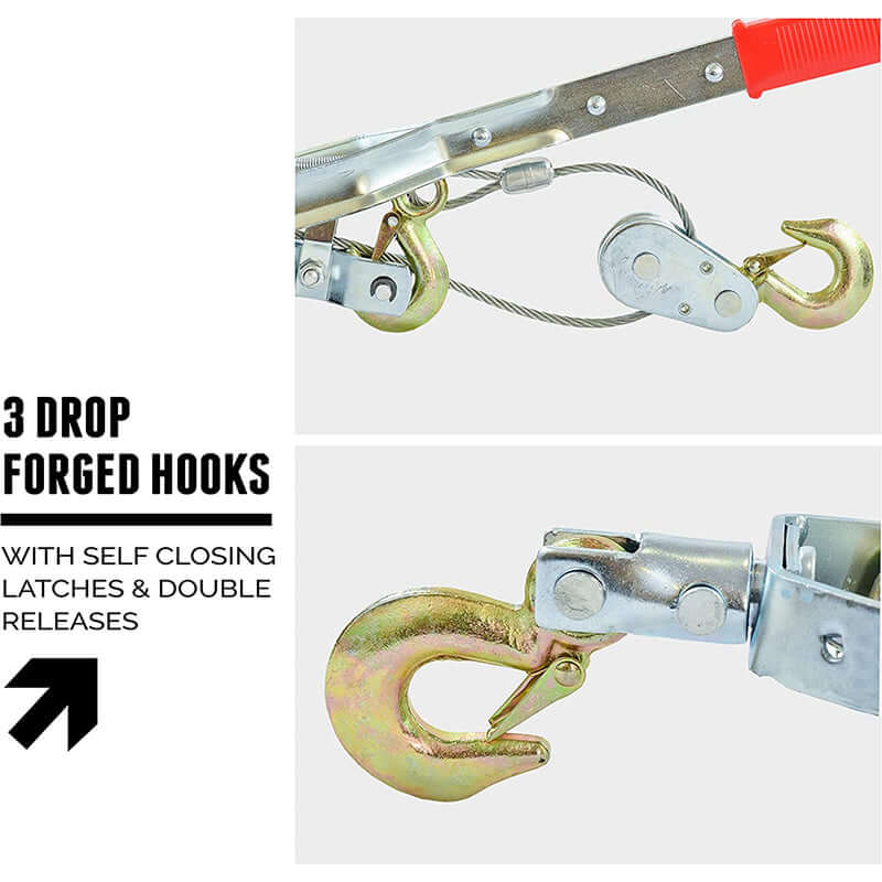 Cable Winch Wire Power Puller 2T / 4000lb - The Shopsite