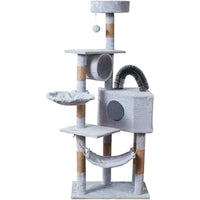 Thumbnail for Cat Tree House with Scratching Posts Hammock