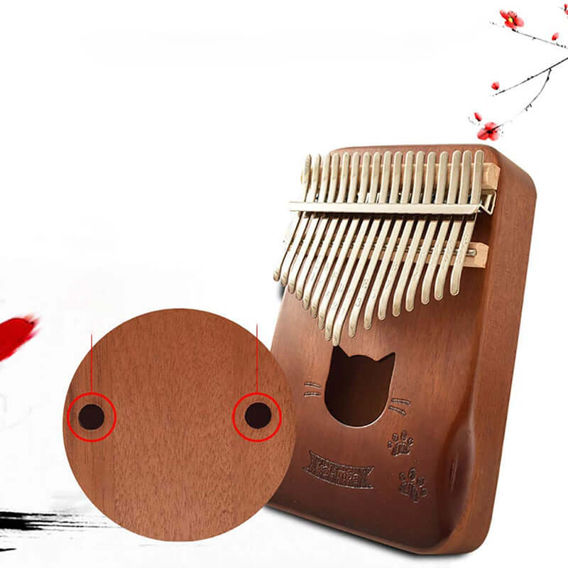 Cat Piano Kalimba Wood Thumb Piano