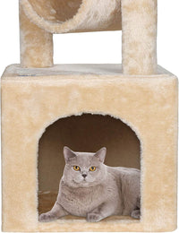 Thumbnail for Cat Tree House Scratching Post Tree Play House 93cm