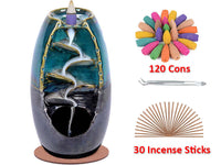 Thumbnail for Backflow Incense Burner 120 Incense Cones + 30 Incense Stick - The Shopsite