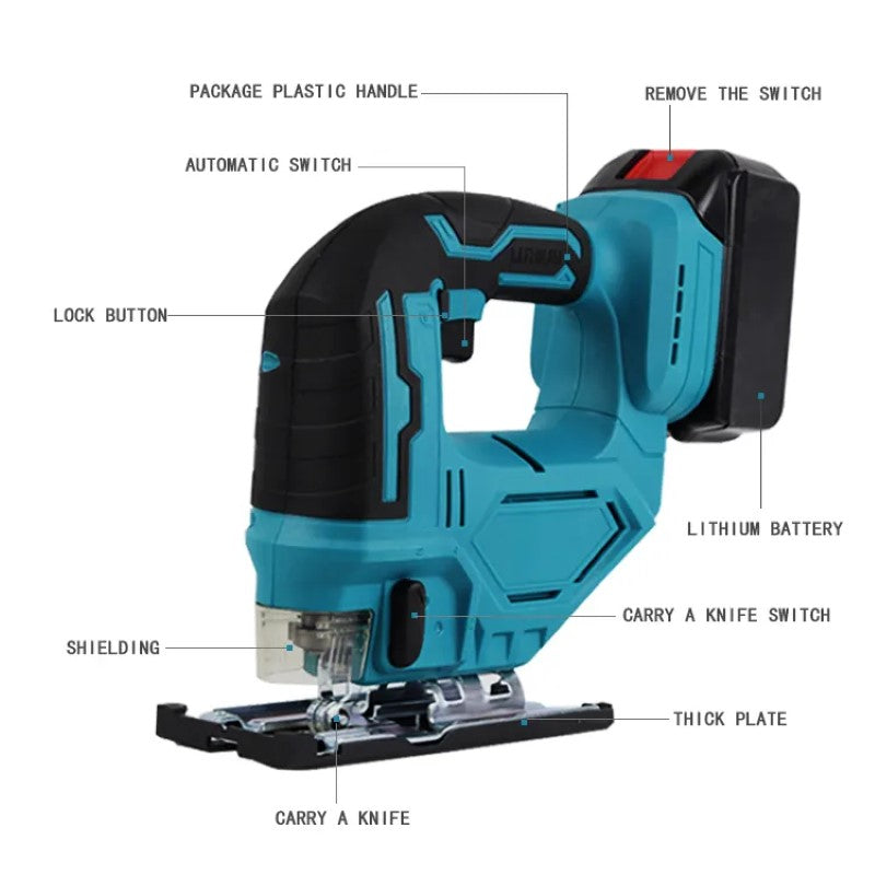 Cordless Jig Saw 18v Cutter Jig Saw Woodworking Cutting