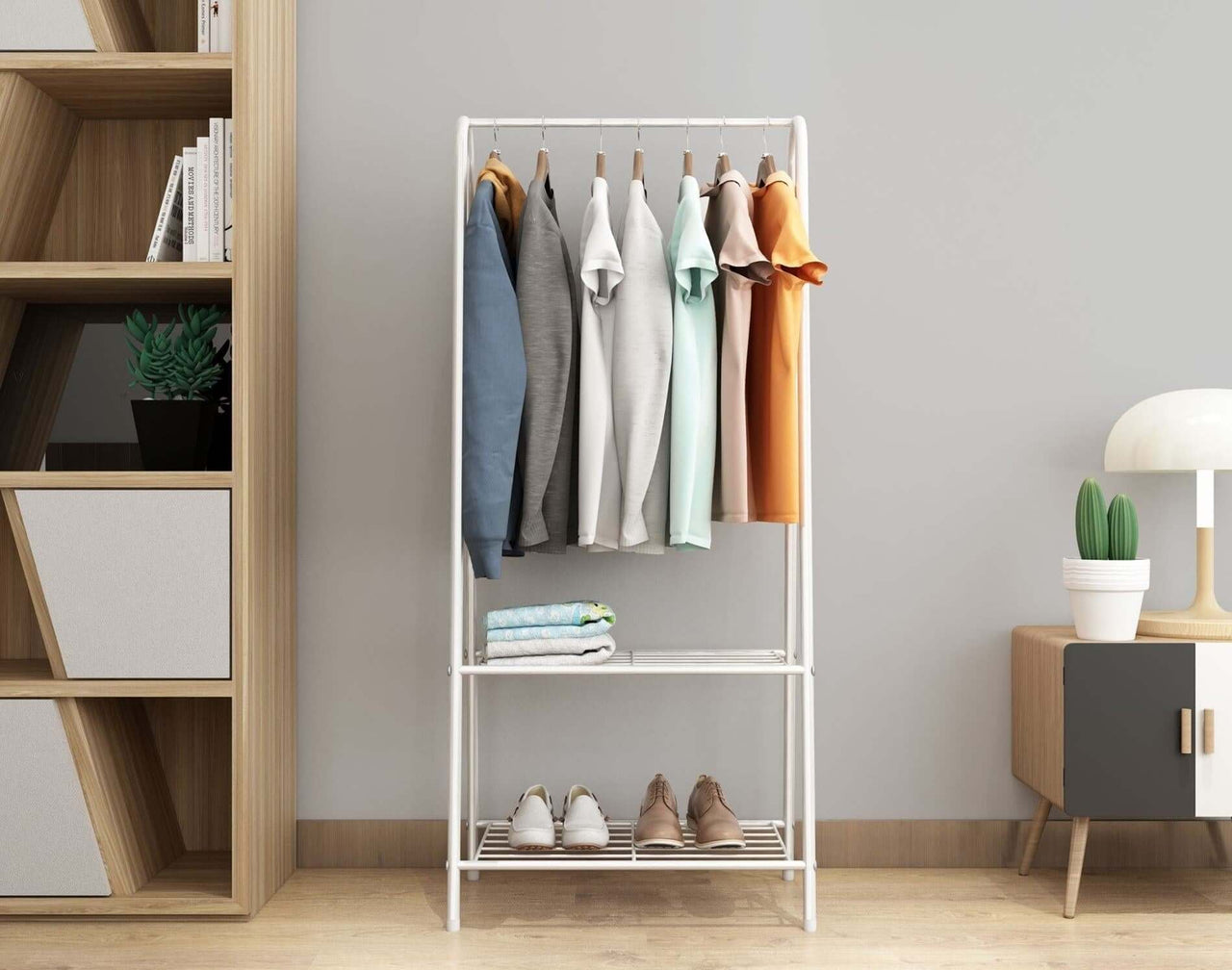 Cloth Rack Garment Rack Coat Shoes Organizer